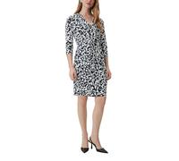 COMMA Kleid mit All-Over-Print in Wickel-Optik