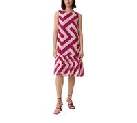 comma Damen 60.2.61.20.200.2132519 Kleid, 46A0 Mehrfarbig|pink, 38