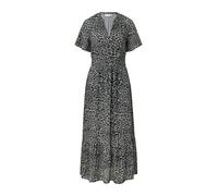 comma Maxikleid aus Strukturiertem Chiffon schwarz 40