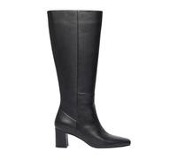 Kniehohe Boots aus glattem Rindsleder schwarz 39