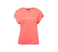 Kurzarm-Shirt aus Viskose Koralle 38