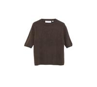 comma - Kurzarm-Strickpullover braun - Gr. - 34