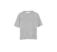 comma - Kurzarm-Strickpullover grau - Gr. - 42