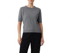 comma Regular Fit T-Shirt aus Woll-Mix Modell 'Protect' in Anthrazit, Größe 42