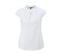 comma - Kurzarmbluse weiß - Gr. - 42