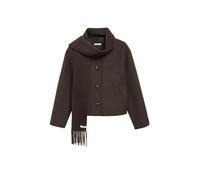 comma - Kurze Jacke in Wolloptik braun - Gr. - L