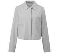 comma Regular Fit Blazer mit Paspeltaschen in Silber, Größe 34