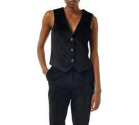 Comma Kurze Samt-Weste mit Knöpfen