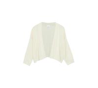 comma - Kurze Strickjacke im Boxy-Fit mit 3/4-Ärmeln beige - Gr. - M