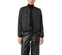 Kurzer Blouson mit dezentem Glitzergarn schwarz 40