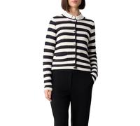 Comma Kurzer Cardigan mit Strukturmuster und Leistentaschen