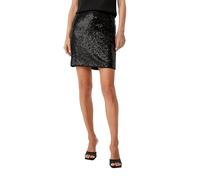 Comma Kurzer Mesh-Rock mit Pailletten