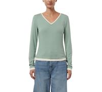 Langarm-Viskoseshirt in Layering-Optik 46 türkis 2176245.6211.46