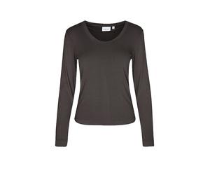 COMMA Langarmshirt braun | 42