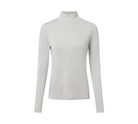 comma Langarmshirt mit Woll-Anteil Damen hellgrau, 44