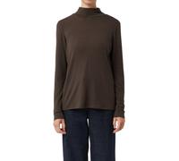 comma Langarmshirt mit Wollanteil Damen schoko, 36