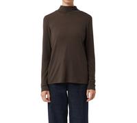 comma Langarmshirt mit Wollanteil Damen schoko, 46