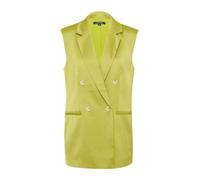 comma Lange Satin-Weste im Relaxed Fit kiwigrün 42