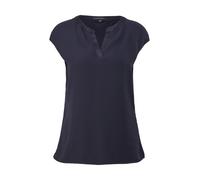 Blusenshirt COMMA Gr. 36, blau (navy) Damen Shirts Blusenshirts (81395732-36)