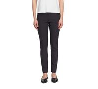 Feminine Leggings aus Baumwoll-Viskose-Mix mit schmeichelnden Nähten hinten und Schlitzdetail blau 36