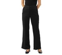 COMMA Leicht glänzende Hose mit Flared Leg und Schlitzdetails