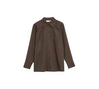 comma - Locker geschnittene Langarmbluse braun - Gr. - 38