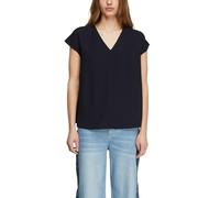 Comma Lockere Crêpe-Bluse mit Bindedetails