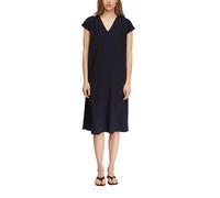 Comma Lockeres Kleid aus Viskosecrêpe mit Bindedetails