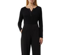 Langarmshirt COMMA Gr. 38, schwarz (black) Damen Shirts (41000367-38) black