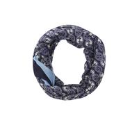 comma - Loop-Schal mit All-over-Print blau - Gr. - ONE SIZE