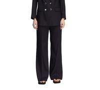 Fließende Tailoring-Hose aus Lyocell-Viskose-Mix mit softer Piqué-Struktur blau 40/LONG