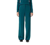 comma Hose mit Bügelfalten und Eingrifftaschen in Petrol, Größe 40/32