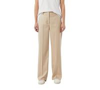 Comma Hose Marlenehose aus Flanell Beige Damen Größe 42/REG