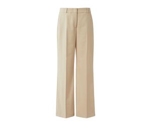 comma - Marlenehose aus Flanell beige - Gr. - 40