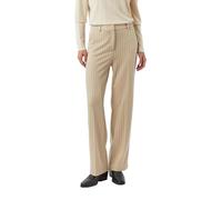 Comma Marlenehose aus Jersey mit Nadelstreifen Beige Größe 42