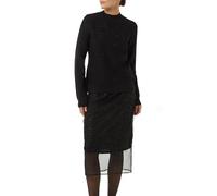 Comma Mesh-Rock mit Metallic-Effekt und kurzem Futter