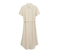 comma - Midi-Hemdblusenkleid beige - Gr. - 42