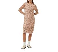 COMMA Midikleid aus Mesh mit floralem Print