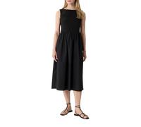 Comma Midikleid aus Popeline-Jersey-Mix
