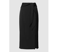 comma Midirock mit Schleifen-Detail in Black, Größe 34