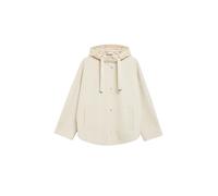 COMMA Damen Outdoor-Cape - Wollmix, Puffer-Kapuze, Loose Fit