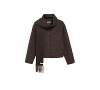 comma - Kurze Jacke in Wolloptik braun - Gr. - XS