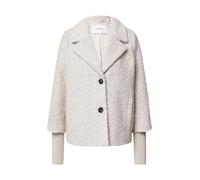 Comma Kurzmantel Bouclé mit Reverskragen und Rippbündchen Damen Beige (Sand) Gr. 46