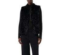 COMMA Gilet in Felloptik schwarz | S