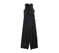 Comma Satin-Jumpsuit mit drapiertem Ausschnitt