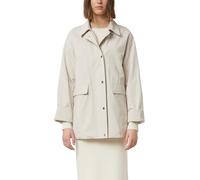 Oversize-Jacke mit Cord-Kragen beige 40