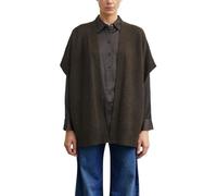 comma - Kurzarm-Strickjacke braun - Gr. - ONE SIZE