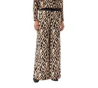 comma Palazzo-Hose aus Viskosemix mit All-Over-Print schwarz 34/REG