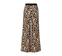 comma - Hose mit Muster beige/schwarz - Gr. - 44/REG