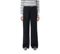 comma - Wide-Leg-Hose mit Bindeband blau - Gr. - 44/REG